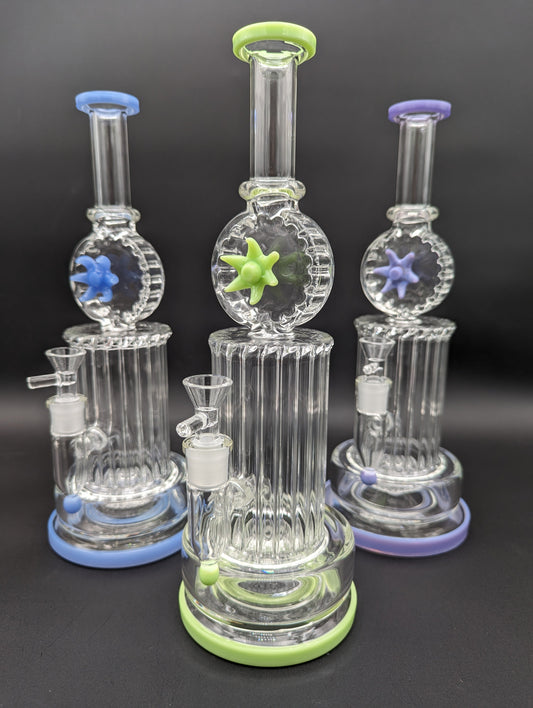 13" Crystal Glass Ripper Tubes