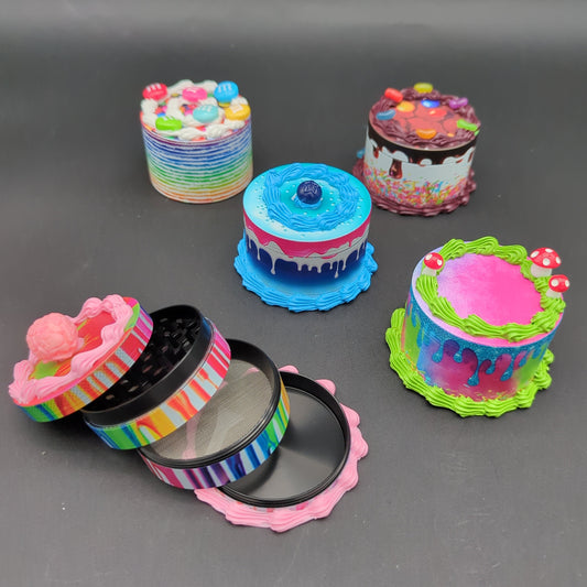 Cake Themed Herb Grinders 4 Stage