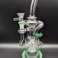 10" Egg Perc Showerhead Recycler Water Pipe - green