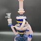 11" Hollowfoot Horn Recycler Water Pipe pink