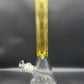 16" Etched Color Tube Beaker Bong Yellow