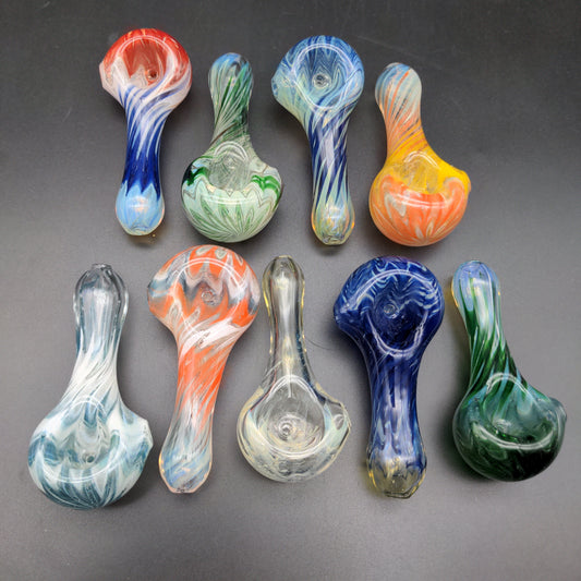 4" Assorted Heady Hand Pipes - by Over__Glass