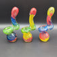 4.5" Standing Color Swirl Bubbler