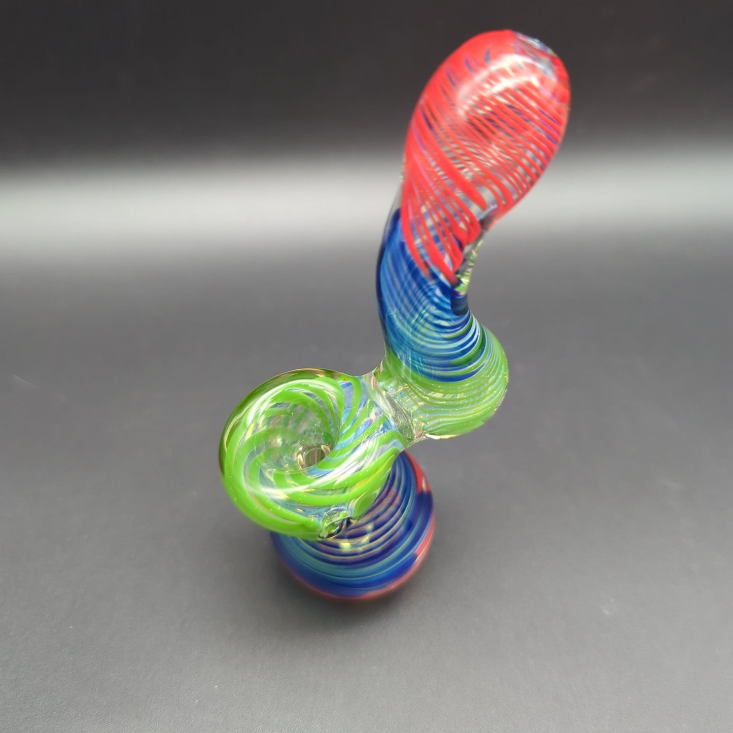 4.5" Standing Color Swirl Bubbler - single bubbler