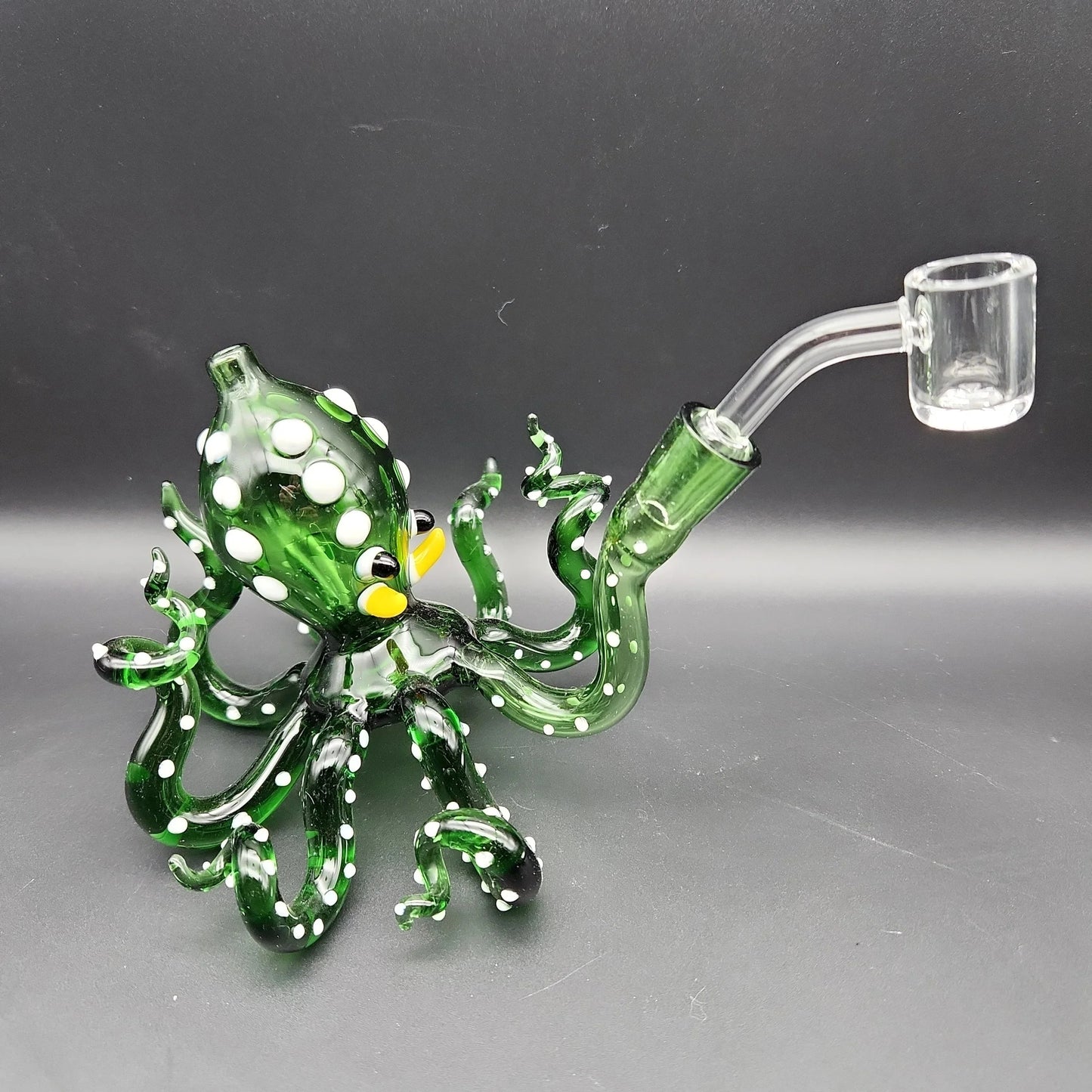 7" Colored Octopus Dab Rig Green