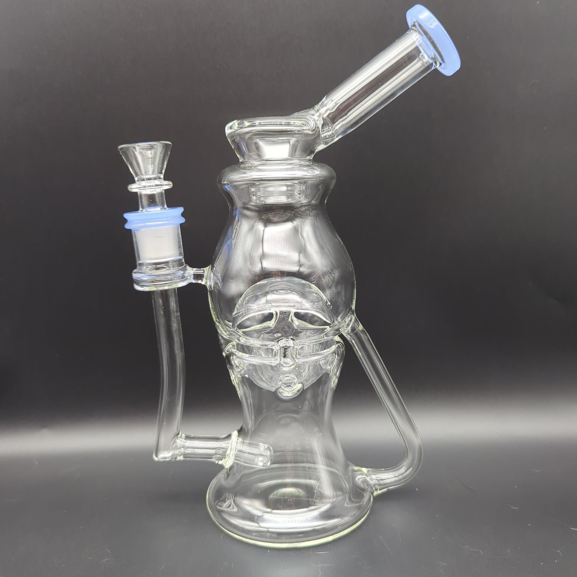 8" Fab Egg Recycler Water Pipe - blue