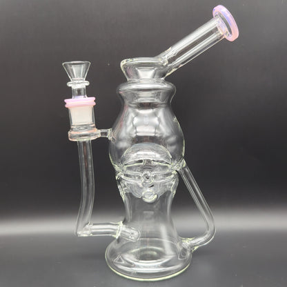 8" Fab Egg Recycler Water Pipe pink