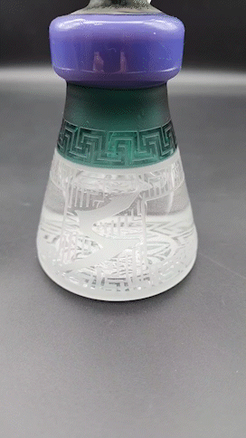 9" Aztec Face Beaker Water Pipe water video