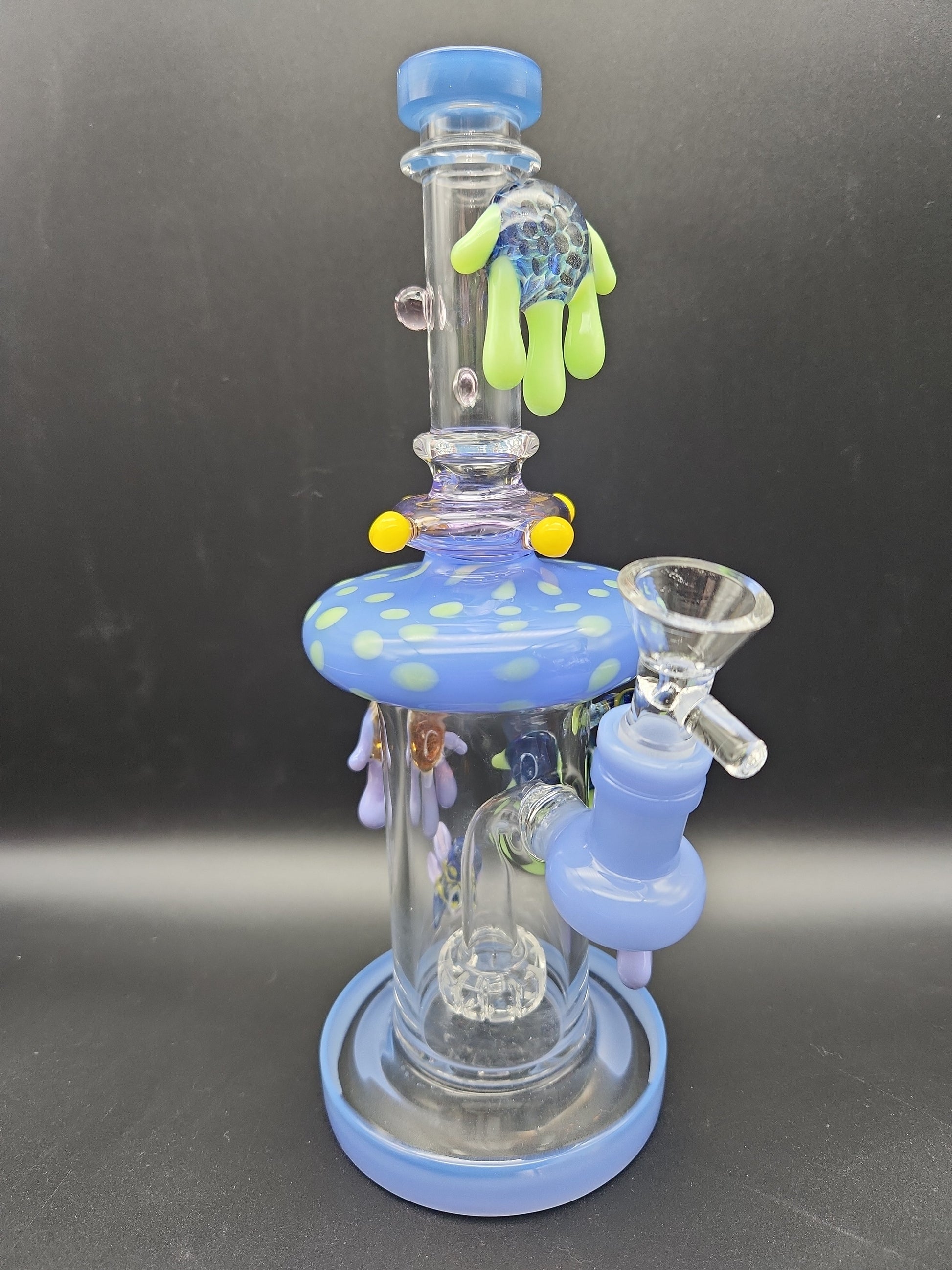 9" Dragonfly Honeycomb Drip Water Pipe front