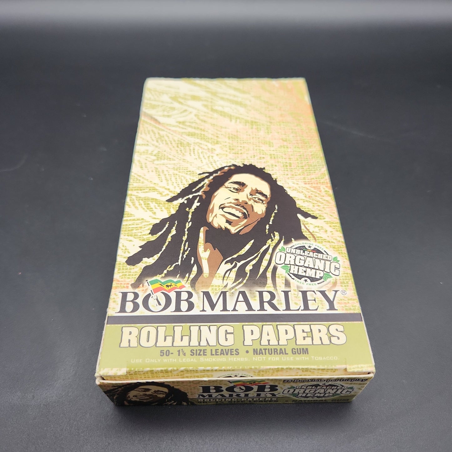 Bob Marley Rolling Papers Organic Hemp - 1-1/4" Box
