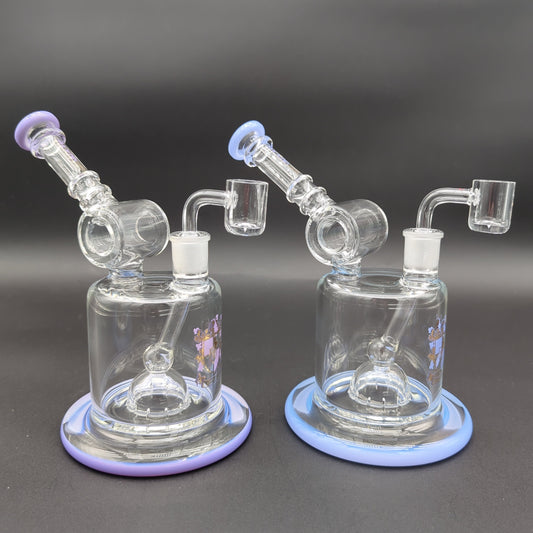 Donut Oil Rig with Froth Perc 7"