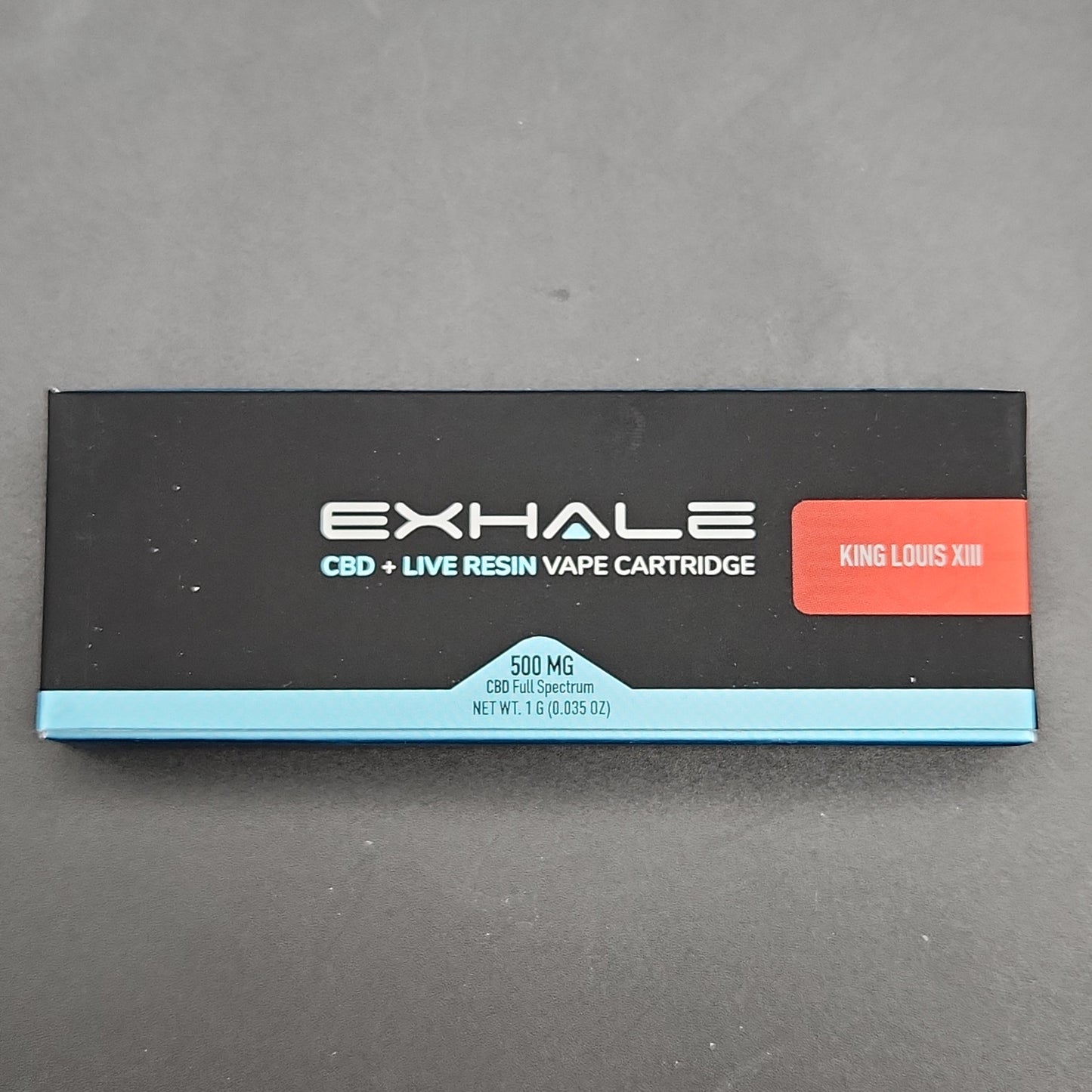 EXHALE CBD + Live Resin Vape Cartridges 1g King Louis XIII