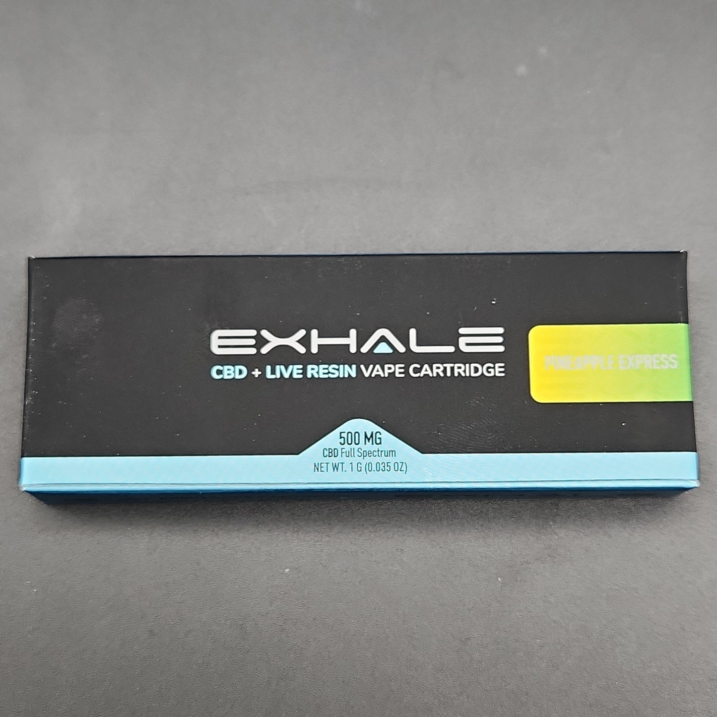 EXHALE CBD + Live Resin Vape Cartridges 1g Pineapple Express