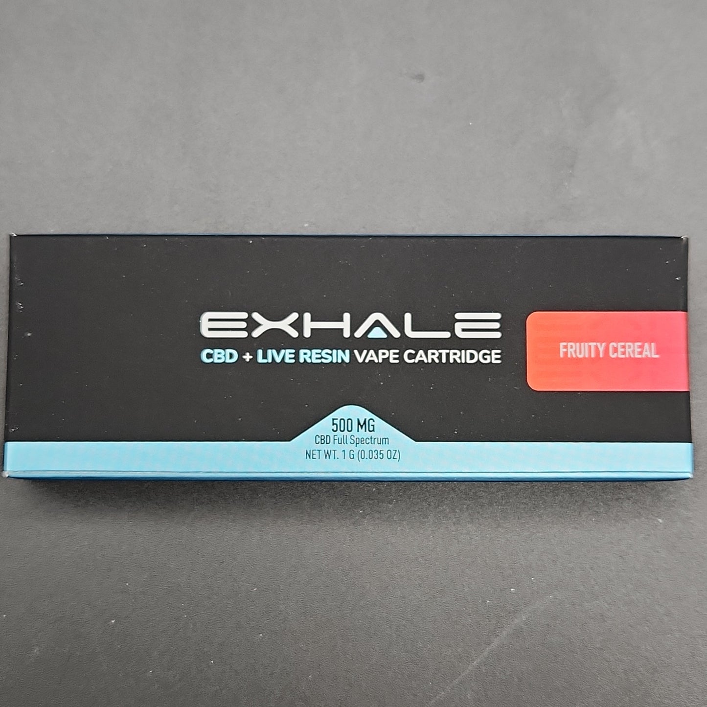 EXHALE CBD + Live Resin Vape Cartridges 1g Fruity Cereal