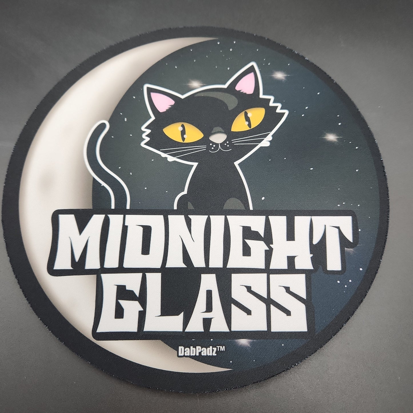 Midnight Glass Round 8" Dab Mat