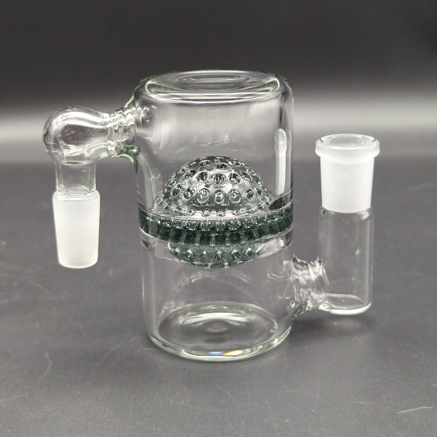 Netted Disc Wet Ash Catcher 14mm 90 Degrees smoke