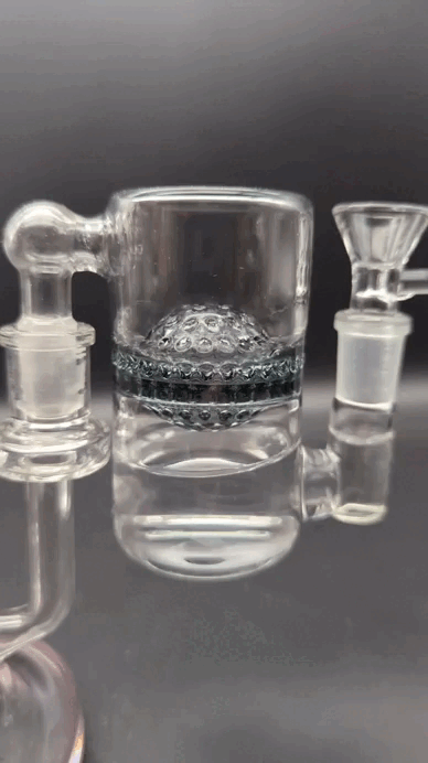 Netted Disc Wet Ash Catcher 14mm 90 Degrees - water function video