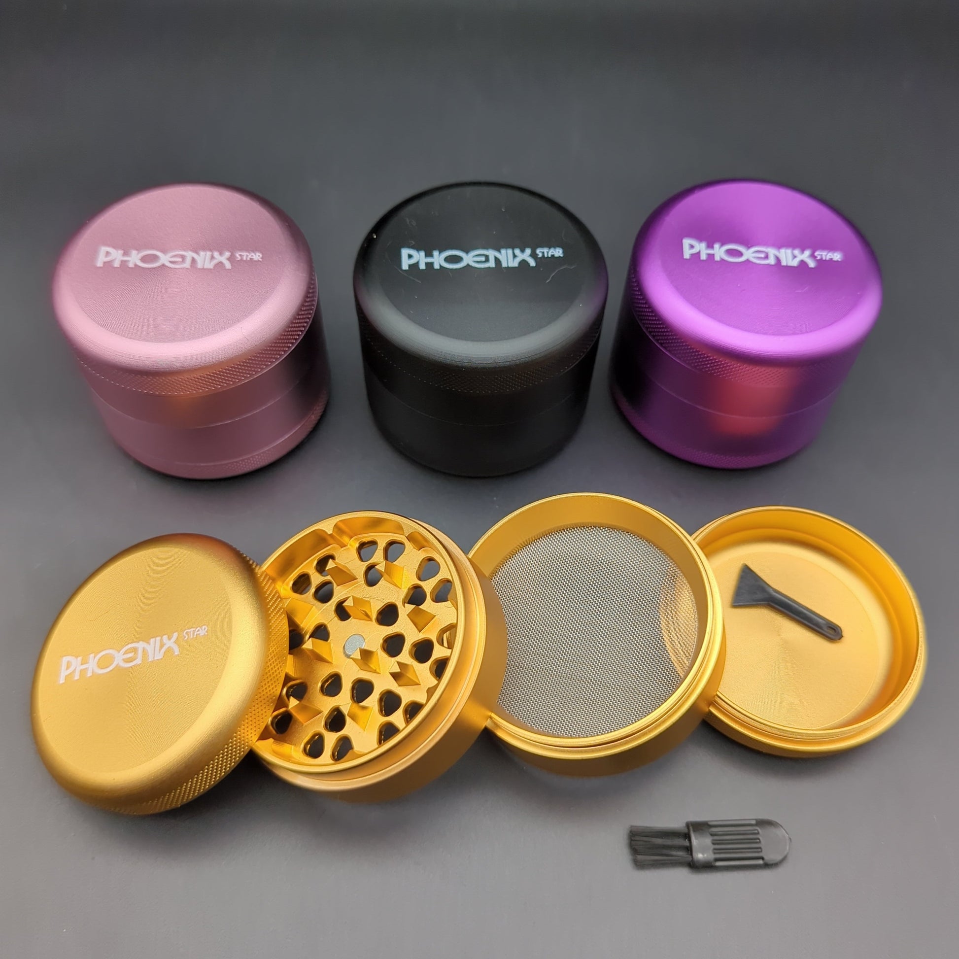 Phoenix 4 Stage Rounded Herb Grinder