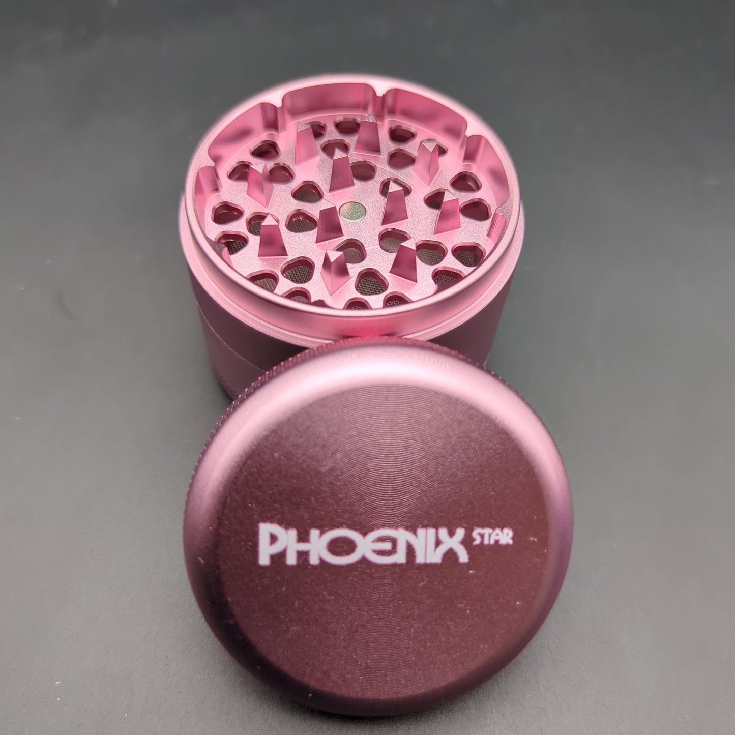 Phoenix 4 Stage Rounded Herb Grinder - pink