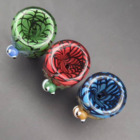Spider Bowl w/ Webbed Design 14mm Arial View