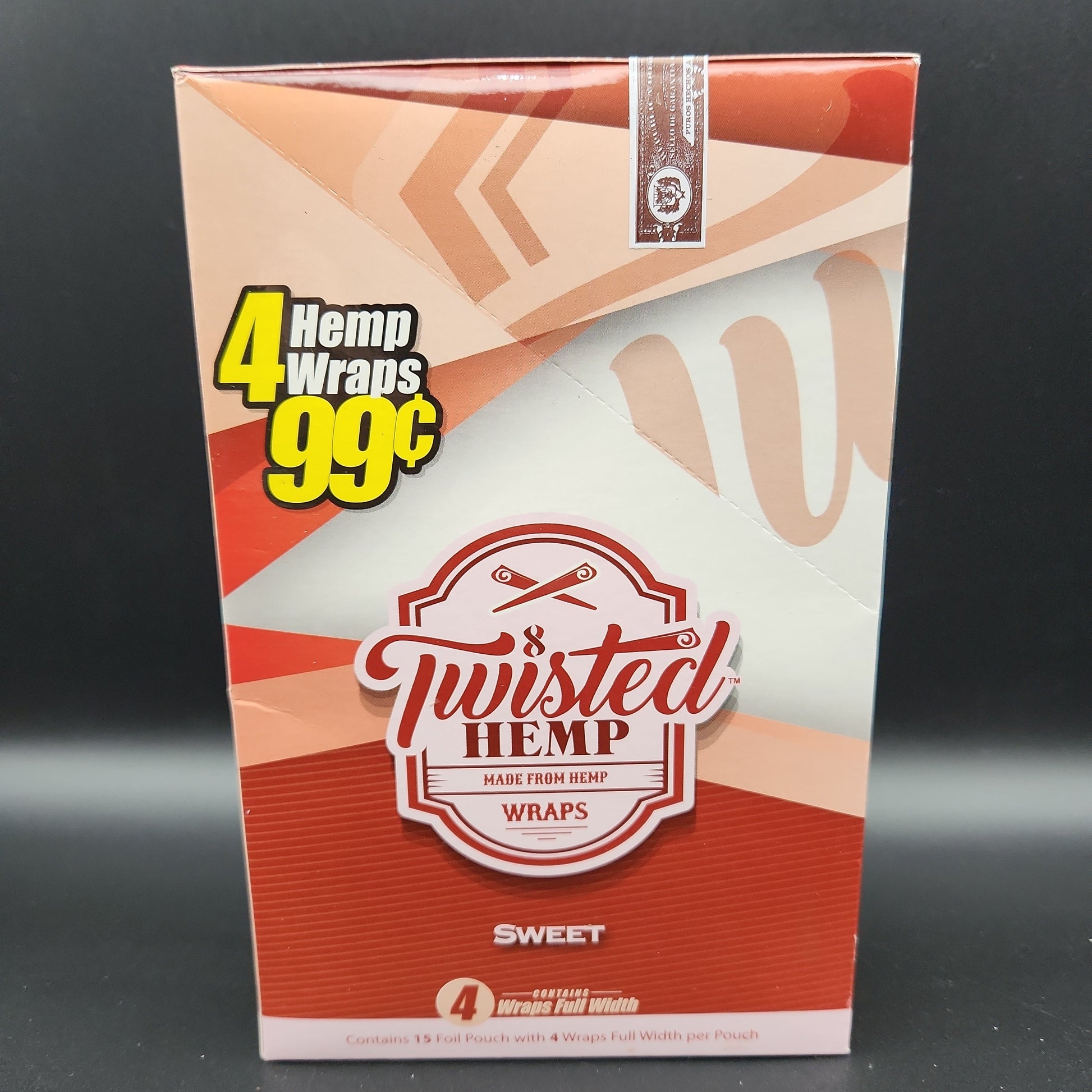 Twisted Hemp Wraps - Box of 15 - sweet
