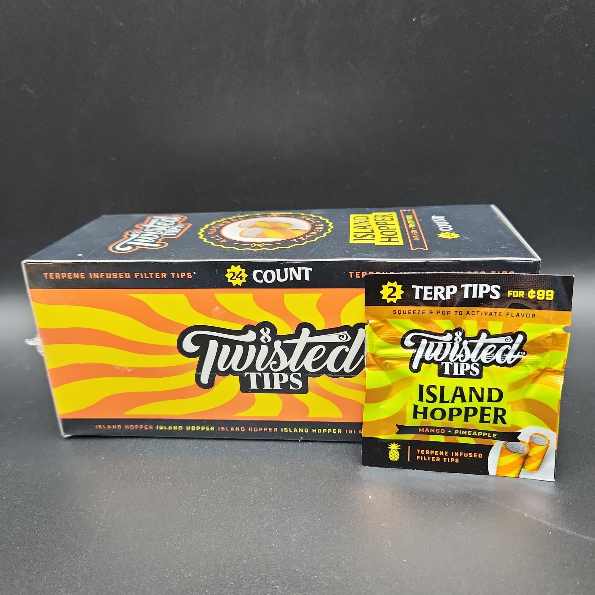 Twisted Tips - Flavored Filters - Box of 24 Island Hopper